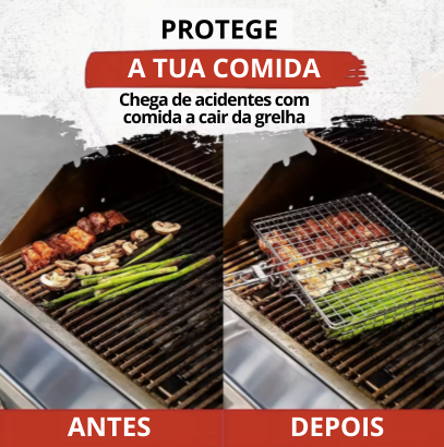 Grelha de Cesta retangular ideal para Legumes ou peixes