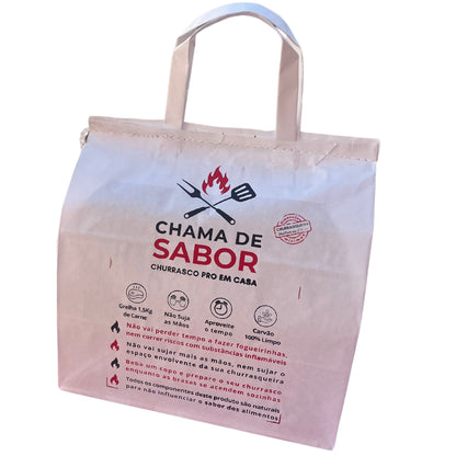 Saco Carvão Auto-acendível Chama de Sabor