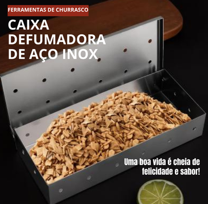 Caixa de Defumação em Aço Inoxidável