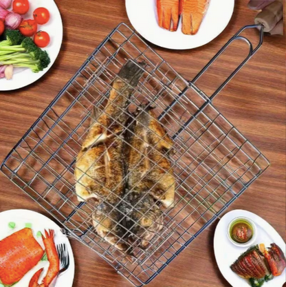 Grelha de Cesta retangular ideal para Legumes ou peixes