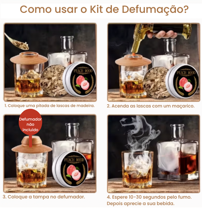 Conjunto de Lascas de Defumação – 8 Madeiras Premium