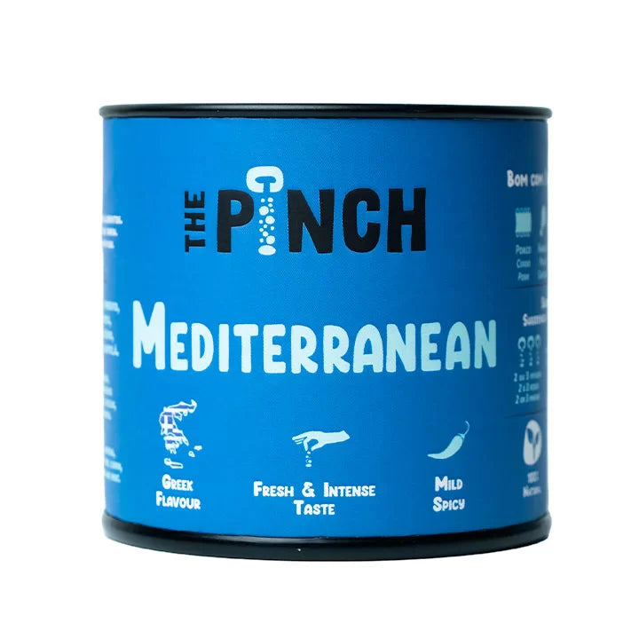 Mediterranean é um tempero com mistura desenvolvida com uma seleção dos melhores ingredientes da fantástica culinária Grega. Pode-se utilizar antes (marinada), durante a confeção, como um rub antes de grelhar ou para finalizar um prato.