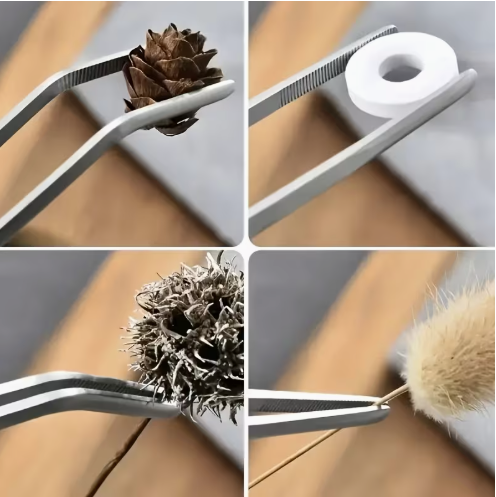 Conjunto de 2 Pinças de Cozinha em Aço Inoxidável: Precisão, Durabilidade e Poupança de Espaço