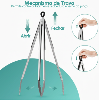 Pinça para Grelhar grande